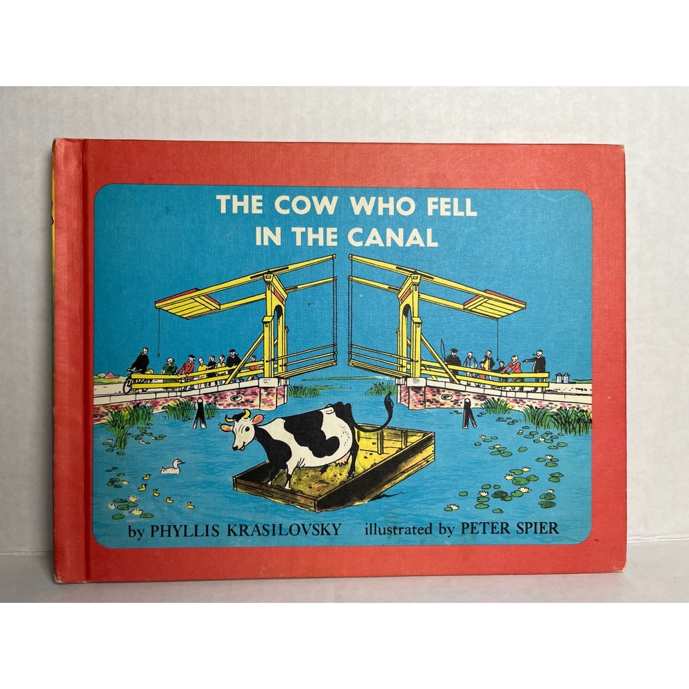 Vintage 1957 The Cow Who Fell in the Canal Phyllis Krasilovsky Scholastic